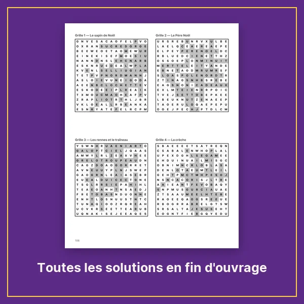 Toutes les solutions en fin d'ouvrage