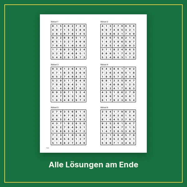 Alle Lösungen am Ende